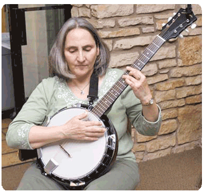 Austin Banjo Club practice session 2009