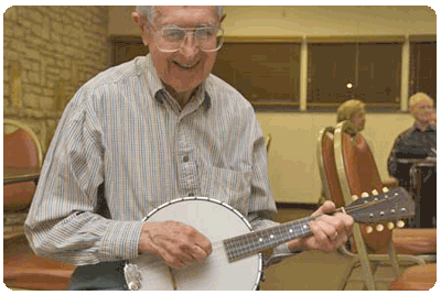 Austin Banjo Club practice session 2009