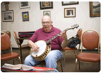 Austin Banjo Club practice session 2009